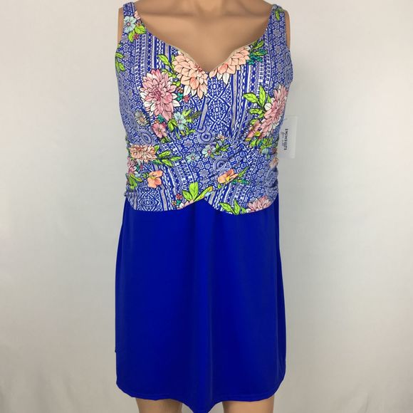 Swimsuits For All One Piece Swim Dress Size 20 - Picture 1 of 15